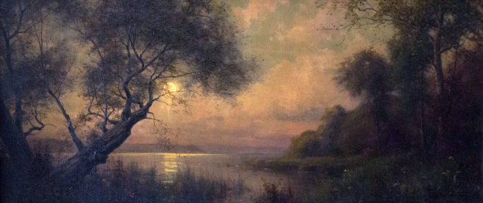 <p>Louis Aston Knight (American, b. France, 1873–1948). <em>Sunset on the Hudson River</em>, 1918. Oil on canvas. Gift of Mrs. Aston Knight, 1959 (59.2).</p>
