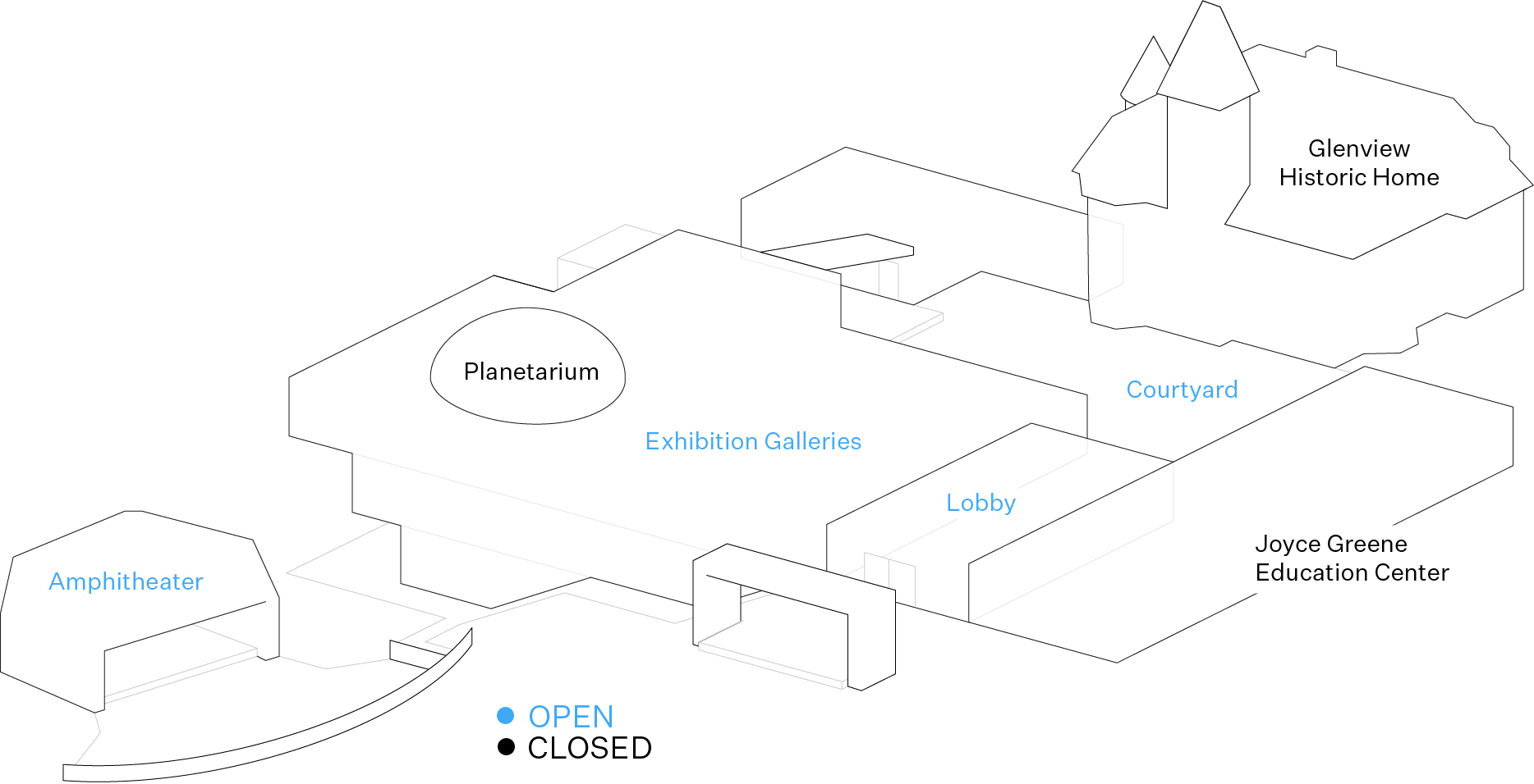 Hudson River Museum campus map