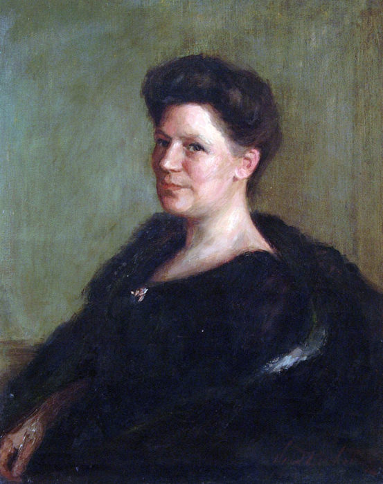 <p>Harriet Blackstone (American, 1864–1939). <em>Portrait of Mrs. Morris Richard Poucher (née Emily Wittingham Rollinson)</em>, n.d. Oil on canvas. Collection of the Hudson River Museum. Gift of Miss Elizabeth Poucher, 1972 (72.9.2).</p>
