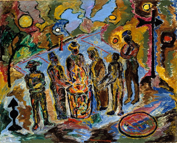 <p>Beauford Delaney, <em>Can Fire in the Park</em>, 1946, oil on canvas. Smithsonian American Art Museum, museum purchase.</p>
