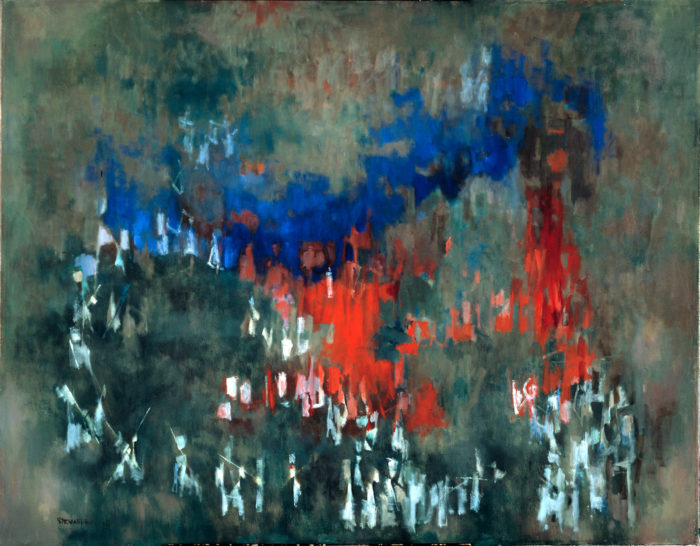 <p>Norman Lewis, <em>Evening Rendezvous</em>, 1962, oil on linen. Smithsonian American Art Museum, museum purchase.</p>
