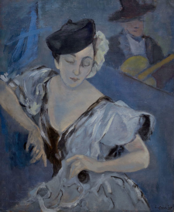 <p>Anna Walinska (American, b. England, 1906–1997). <em>Self-Portrait: Flamenco</em>, 1939. Oil on canvas. Collection of the Hudson River Museum. Gift of Rosina Rubin, 2020 (2020.12). © Atelier Anna Walinska.</p>
