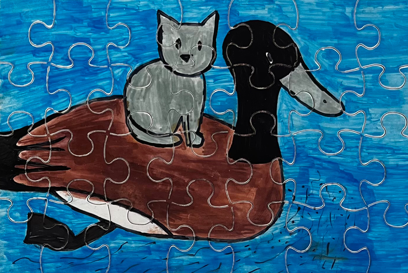 Family Art Double Puzzles Hudson River Museum