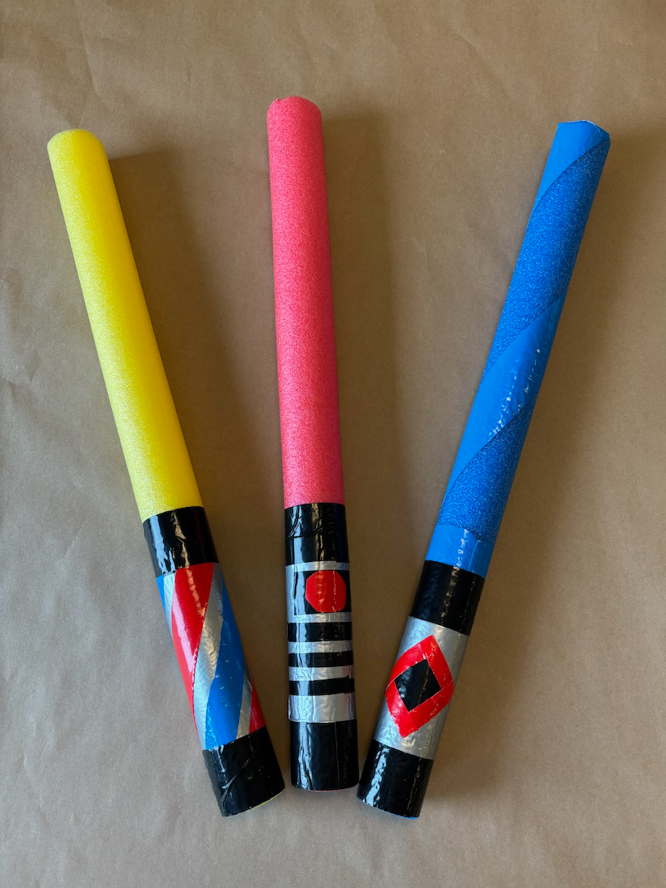 Family Art Lightsaber Noodles Hudson River Museum