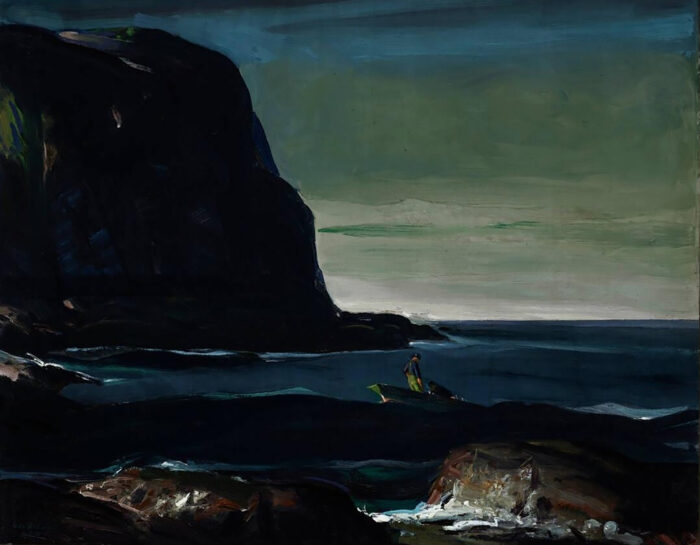 <p>George Wesley Bellows (American, 1882–1925). <em>Evening Swell</em>, 1911. Oil on canvas. On loan from Art Bridges (AB.2019.7).</p>
