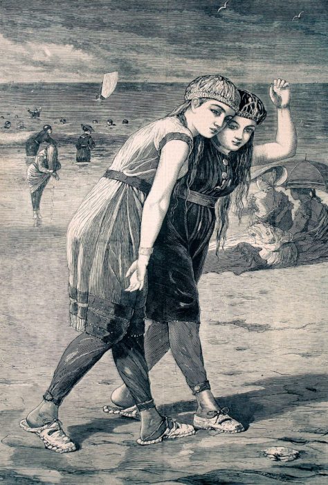<p>William H. Redding (American, active 1870s) after Winslow Homer (American, 1836–1910). <em>The Bathers</em>, August 2, 1873. Wood engraving from <em>Harper’s Weekly</em>. Gift of Mr. & Mrs. Irwin Lefcourt, 2000 (2000.05.72).</p>
