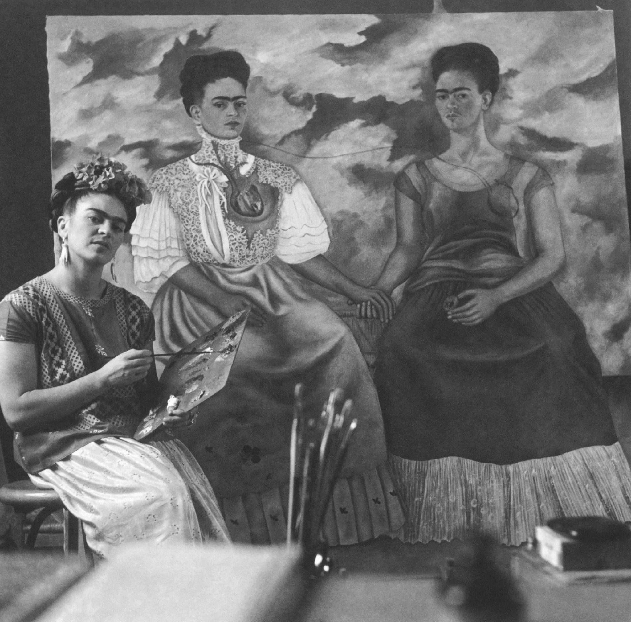 Frida Khalo vintage style art
