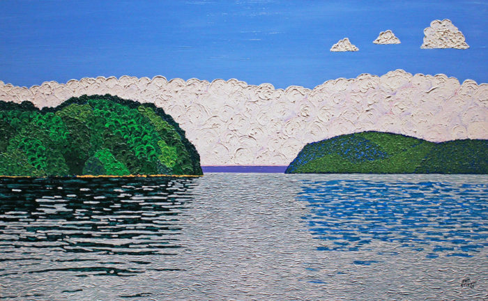 <p>Jack Stuppin (American, b. 1933). <em>Hudson River Croton Point</em>, 2014. Oil on canvas. Courtesy of the artist and ACA Galleries, New York.</p>
