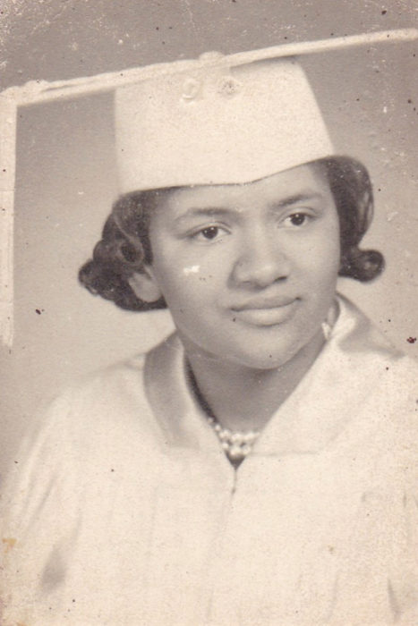 <p>Graduation Portrait of Florence Samuels from Gorton High School, 1965. Digital gift of Florence Samuels, 2019.</p>
