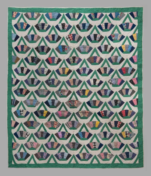 <p>Artist unidentified. United States. <em>Baskets Quilt</em>, 1930s. Cotton, 85 ¼ x 72 inches. American Folk Art Museum, New York. Gift of Karen and Werner Gundersheimer, 2018.2.16. Photo by Gavin Ashworth.</p>
