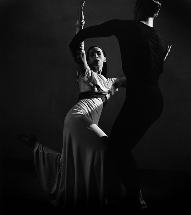 <p>Barbara Morgan (American, 1900–1992). <em>Martha Graham—American Document (“Puritan Love Duet” with Erick Hawkins)</em>, 1938, printed ca. 1980. Gelatin silver print. Gift of Lloyd and Janet Morgan, 1984 (84.30.1). Barbara and Willard Morgan photographs and papers, Library Special Collections, Charles E. Young Research Library, UCLA.</p>
