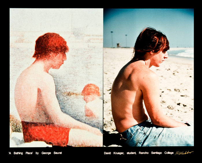<p>Nancy Webber (American, b. 1937). <em>A Bathing Place, George Seurat—David Krueger</em>, 1998. Archival pigment print. Gift of the artist, 2020 (2020.8.3). © Nancy Webber.</p>

