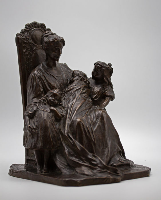 <p>Bessie Potter Vonnoh (American, 1872–1955). <em>Enthroned</em>, 1902. Bronze. Collection of David and Laura Grey.</p>
